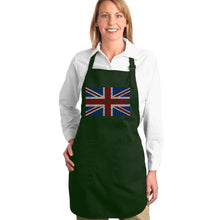 Load image into Gallery viewer, God Save The Queen - Full Length Word Art Apron