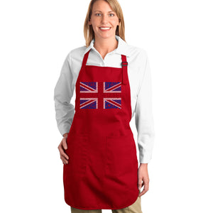 God Save The Queen - Full Length Word Art Apron