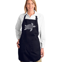 Load image into Gallery viewer, Turtle - Full Length Word Art Apron