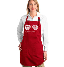 Load image into Gallery viewer, California Shades - Full Length Word Art Apron