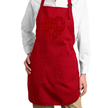 Load image into Gallery viewer, Shape of You  - Full Length Word Art Apron