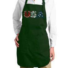 Load image into Gallery viewer, USA Fireworks - Full Length Word Art Apron