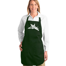 Load image into Gallery viewer, FIGHTER JET NEED FOR SPEED - Full Length Word Art Apron