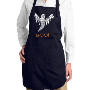 Halloween Ghost - Full Length Word Art Apron