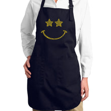 Load image into Gallery viewer, Rockstar Smiley  - Full Length Word Art Apron