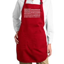 Load image into Gallery viewer, 50 States USA Flag  - Full Length Word Art Apron