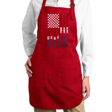 Load image into Gallery viewer, Support our Troops  - Full Length Word Art Apron