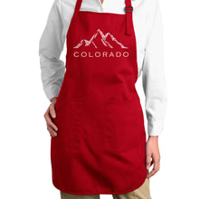 Load image into Gallery viewer, Colorado Ski Towns  - Full Length Word Art Apron