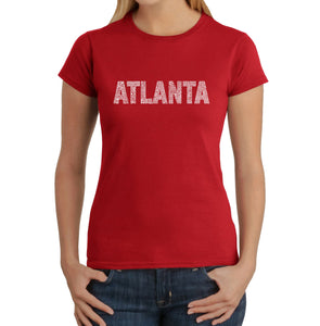 ATLANTA NEIGHBORHOODS - Women's Word Art T-Shirt