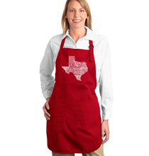 Load image into Gallery viewer, The Great State of Texas - Full Length Word Art Apron