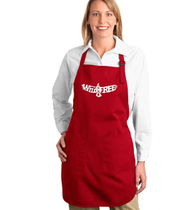 Wild and Free Eagle - Full Length Word Art Apron