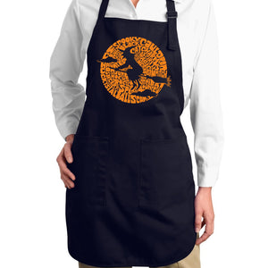 Spooky Witch  - Full Length Word Art Apron