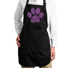 Load image into Gallery viewer, XOXO Dog Paw  - Full Length Word Art Apron