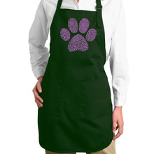 Load image into Gallery viewer, XOXO Dog Paw  - Full Length Word Art Apron