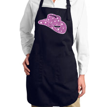 Load image into Gallery viewer, Cowgirl Hat - Full Length Word Art Apron