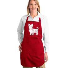 Load image into Gallery viewer, Yorkie - Full Length Word Art Apron