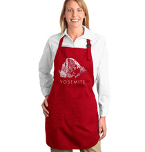 Load image into Gallery viewer, Yosemite -  Full Length Word Art Apron