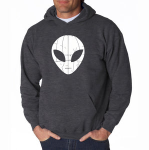 I COME IN PEACE - Men's Word Art Hooded Sweatshirt