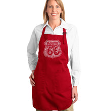 Load image into Gallery viewer, Stops Along Route 66 - Full Length Word Art Apron