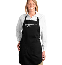 Load image into Gallery viewer, AR15 2nd Amendment Word Art - Full Length Word Art Apron