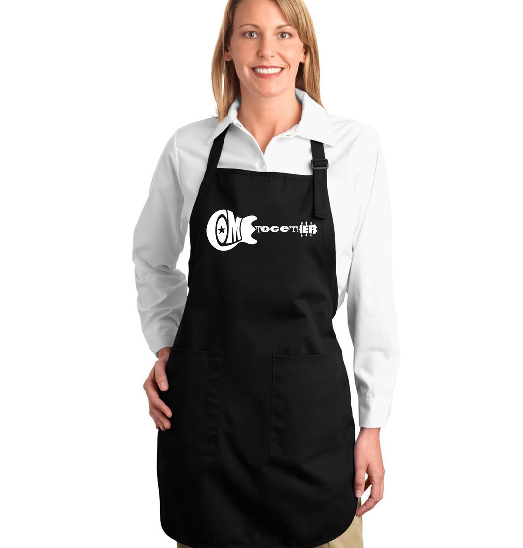COME TOGETHER - Full Length Word Art Apron