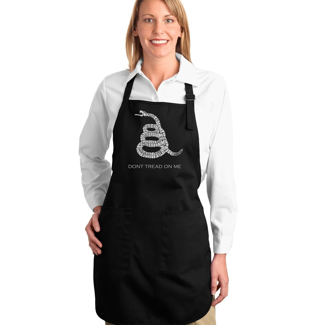 DONT TREAD ON ME - Full Length Word Art Apron