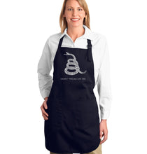 Load image into Gallery viewer, DONT TREAD ON ME - Full Length Word Art Apron