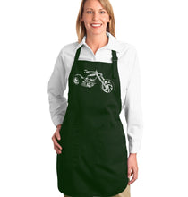 Load image into Gallery viewer, MOTORCYCLE - Full Length Word Art Apron