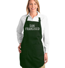 Load image into Gallery viewer, SAN FRANCISCO NEIGHBORHOODS - Full Length Word Art Apron