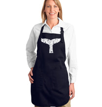 Load image into Gallery viewer, SAVE THE WHALES - Full Length Word Art Apron