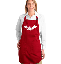 Load image into Gallery viewer, BAT BITE ME - Full Length Word Art Apron