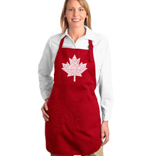 Load image into Gallery viewer, CANADIAN NATIONAL ANTHEM - Full Length Word Art Apron