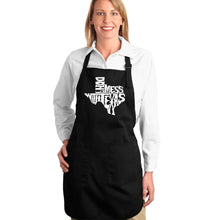 Load image into Gallery viewer, DONT MESS WITH TEXAS - Full Length Word Art Apron