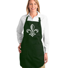 Load image into Gallery viewer, LYRICS TO WHEN THE SAINTS GO MARCHING IN - Full Length Word Art Apron