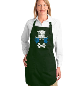 The Mad Hatter - Full Length Word Art Apron