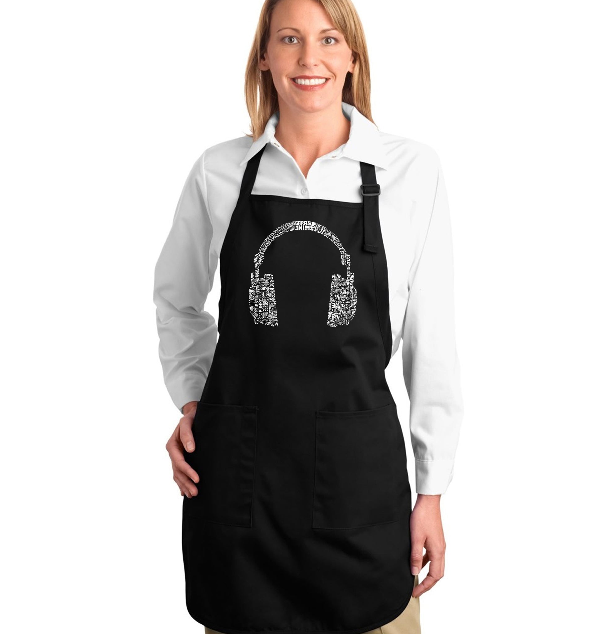 Bass Gone Fishing - Full Length Word Art Apron – LA Pop Art