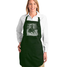 Load image into Gallery viewer, POPULAR HORSE BREEDS - Full Length Word Art Apron