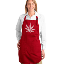 Load image into Gallery viewer, 50 DIFFERENT STREET TERMS FOR MARIJUANA - Full Length Word Art Apron