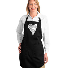 Load image into Gallery viewer, Lots of Love - Full Length Word Art Apron