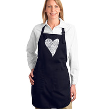 Load image into Gallery viewer, Lots of Love - Full Length Word Art Apron