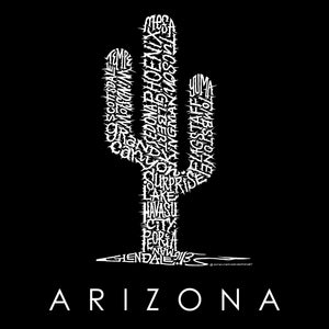 Arizona Cities -  Boy's Word Art T-Shirt