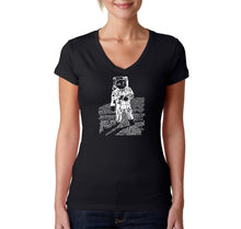 Load image into Gallery viewer, ASTRONAUT - Women&#39;s Word Art V-Neck T-Shirt