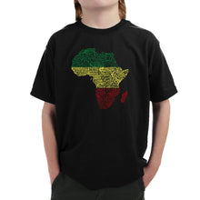 Load image into Gallery viewer, Countries in Africa - Boy&#39;s Word Art T-Shirt