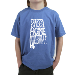 Sweet Home Alabama - Boy's Word Art T-Shirt