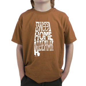 Sweet Home Alabama - Boy's Word Art T-Shirt