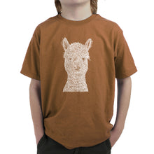 Load image into Gallery viewer, Alpaca - Boy&#39;s Word Art T-Shirt