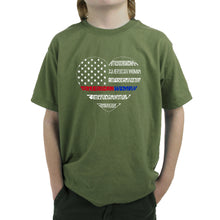 Load image into Gallery viewer, American Woman  - Boy&#39;s Word Art T-Shirt