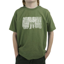 Load image into Gallery viewer, Brooklyn Bridge - Boy&#39;s Word Art T-Shirt