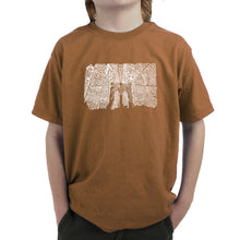Load image into Gallery viewer, Brooklyn Bridge - Boy&#39;s Word Art T-Shirt