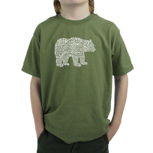 Bear Species - Boy's Word Art T-Shirt